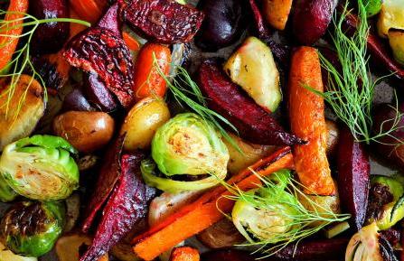Healthy Roasted Fall Vegetables