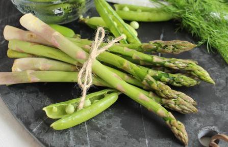 Veggies and peas on a slate